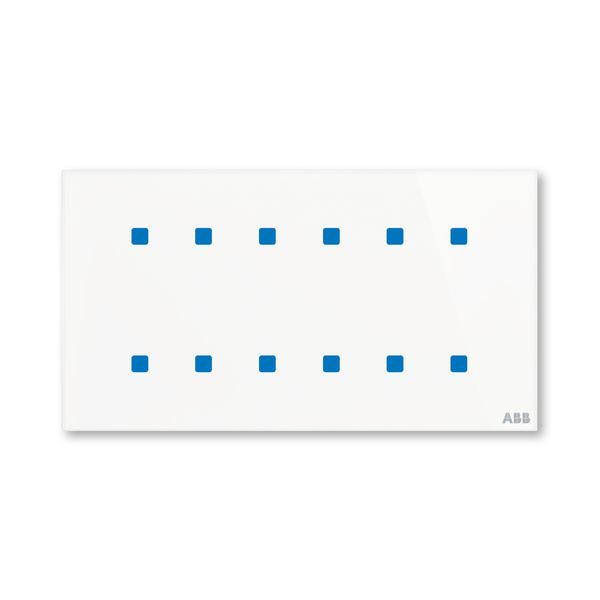 Prvek ovládací dotykový 12násobný, 157x86 mm, ABB tacteo®, zapuštěný, bílá