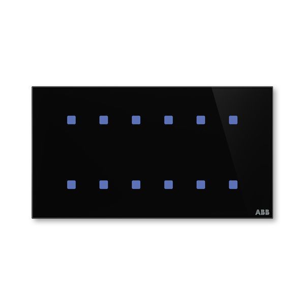Prvek ovládací dotykový 12násobný, 157x86 mm, ABB tacteo®, zapuštěný, černá