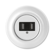 Přístroj nabíjecí USB, Decento®, bílá