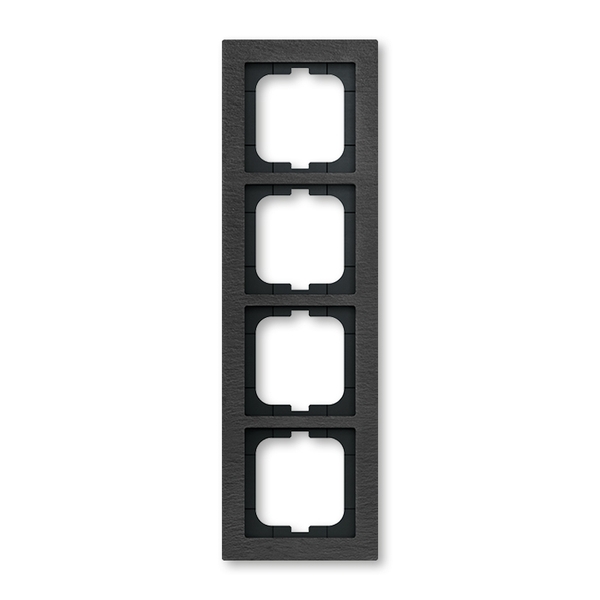 Rámeček pro elektroinstalační přístroje, čtyřnásobný, břidlice