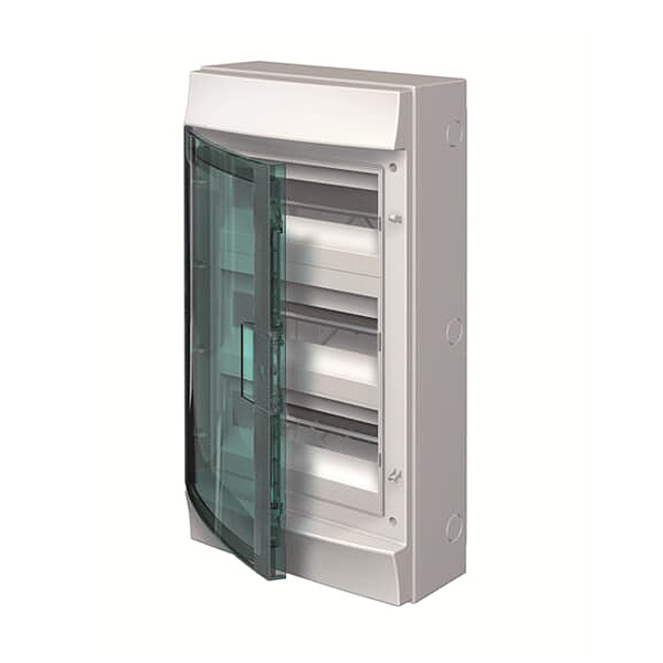 H65P12X320750 rozvodnice nástěnná pro venkovní použití, průhledná dvířka, 36 modulů