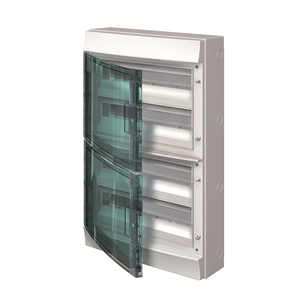 H65P18X420750 rozvodnice nástěnná pro venkovní použití, průhledná dvířka, 72 modulů