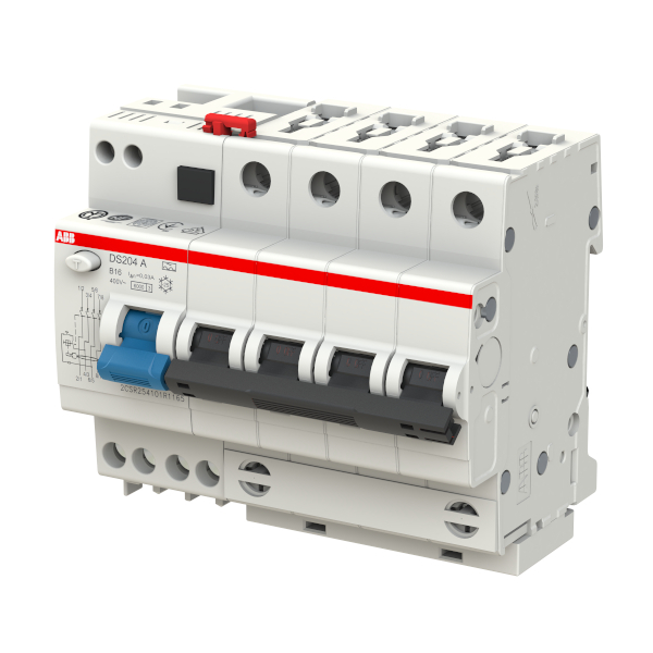 Kombinace jistič/chránič DS200, 3fázový, 16 A