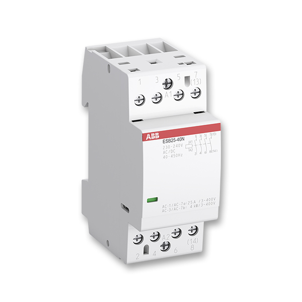 Stykač instalační, 1NO + 3NC