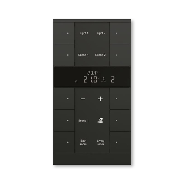 Ovl&aacute;dač 10n&aacute;sobn&yacute; s termostatem, ABB-Tenton&reg;, zapu&scaron;těn&yacute;