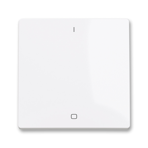 Kryt spínače kolébkového trojpólového, s potiskem, bílá