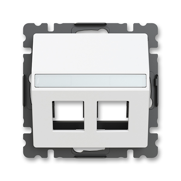 Kryt zásuvky komunikační, matná bílá