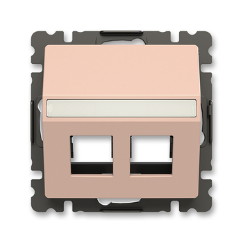 Kryt zásuvky komunikační, pudrová
