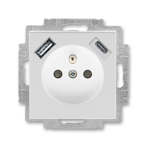 Z&aacute;suvka jednon&aacute;sobn&aacute; s ochrann&yacute;m kol&iacute;kem, s clonkami, s USB nab&iacute;jen&iacute;m (USB-A + USB-C)