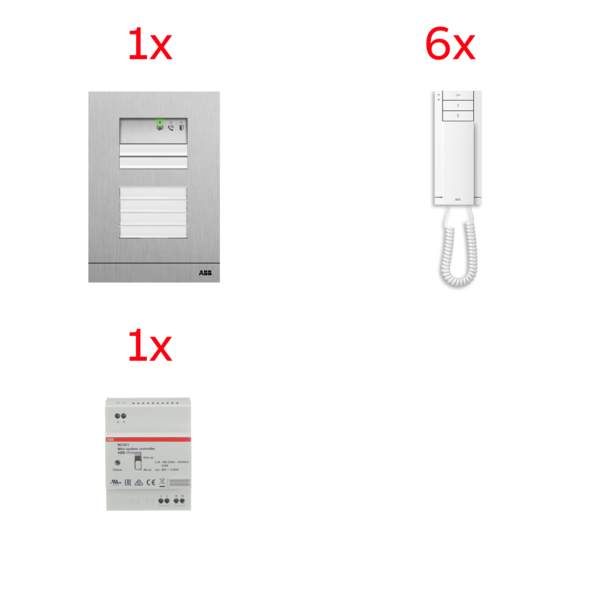 6 audio 1 vstupni tablo,