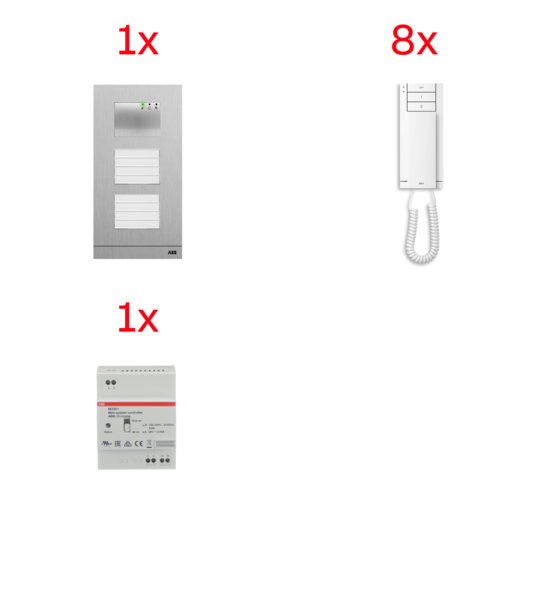 8 audio 1 vstupni tablo,