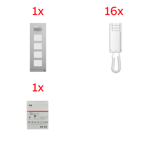 16 audio 1 vstupni tablo,