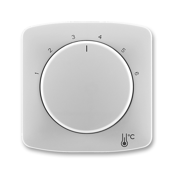 Kryt termostatu prostorového s otočným ovladačem, šedá
