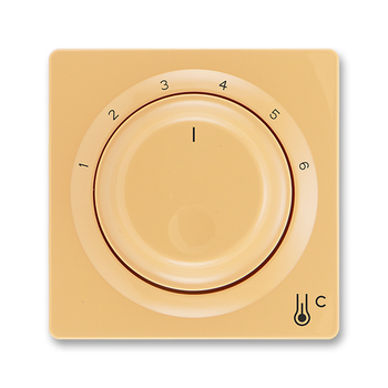 Kryt termostatu prostorového s otočným ovladačem, béžová