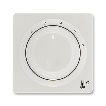 Kryt termostatu prostorového s otočným ovladačem, světle šedá