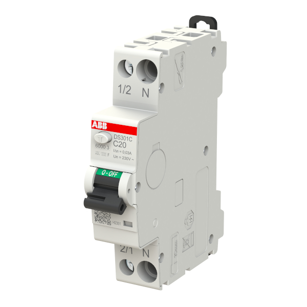 Char. C 20A, typ F 30mA