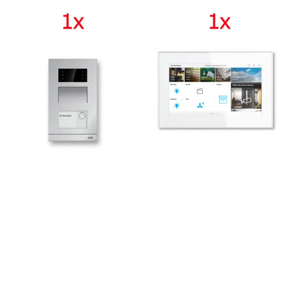 Smart ready sestava 1x video a 1x vstupn&iacute; stanice