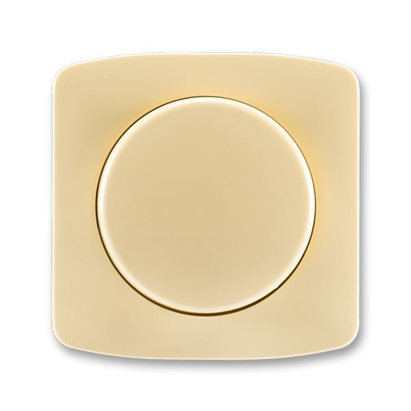 Kryt stmívače s otočným ovladačem, s upevňovací maticí, Tango®, béžová