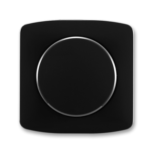 Kryt stmívače s otočným ovladačem, s upevňovací maticí, Tango®, černá