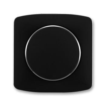 Kryt stmívače s otočným ovladačem, s upevňovací maticí, Tango®, černá