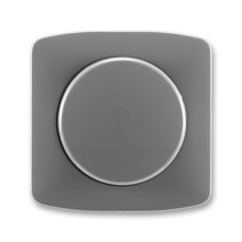 Kryt stmívače s otočným ovladačem, s upevňovací maticí, Tango®, kouřová šedá