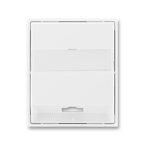 Kryt zásuvky ISDN s 1 otvorem, Element®, Time®, bílá / bílá