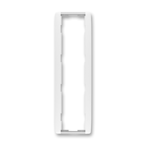 Rámeček pro elektroinstalační přístroje, čtyřnásobný svislý, Element®, bílá / ledová bílá