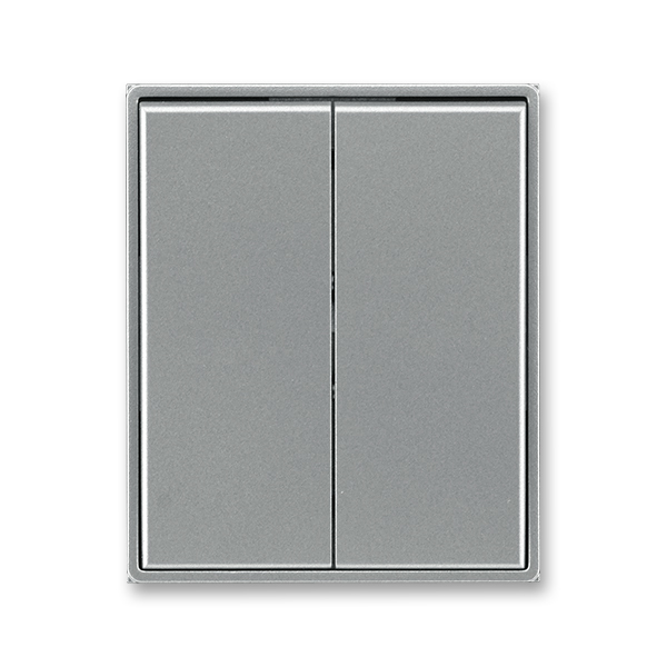 Kryt spínače kolébkového dělený, Time®, ocelová