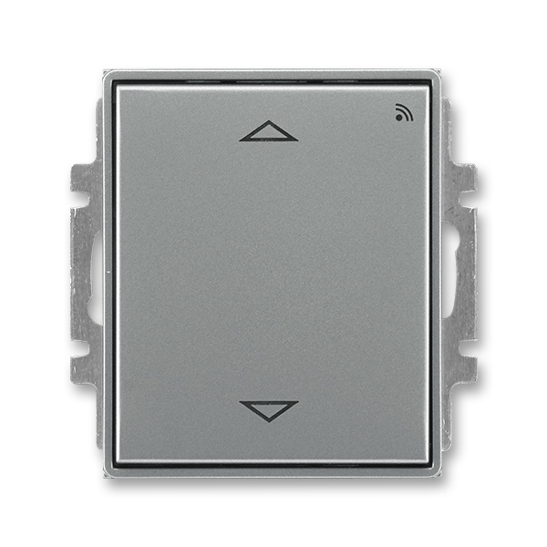 Spínač žaluziový s krátkocestným ovladačem, s přijímačem radiofrekvenčního (RF) signálu, Time®, ocelová