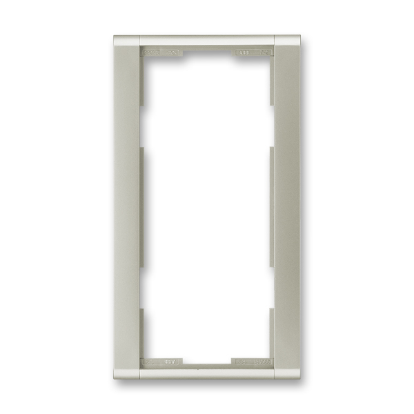 Rámeček pro elektroinstalační přístroje, dvojnásobný svislý, Time®, starostříbrná