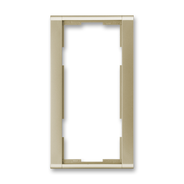 Rámeček pro elektroinstalační přístroje, dvojnásobný svislý, Time®, šampaňská