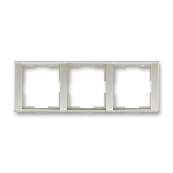 Rámeček pro elektroinstalační přístroje, trojnásobný vodorovný, Time®, starostříbrná