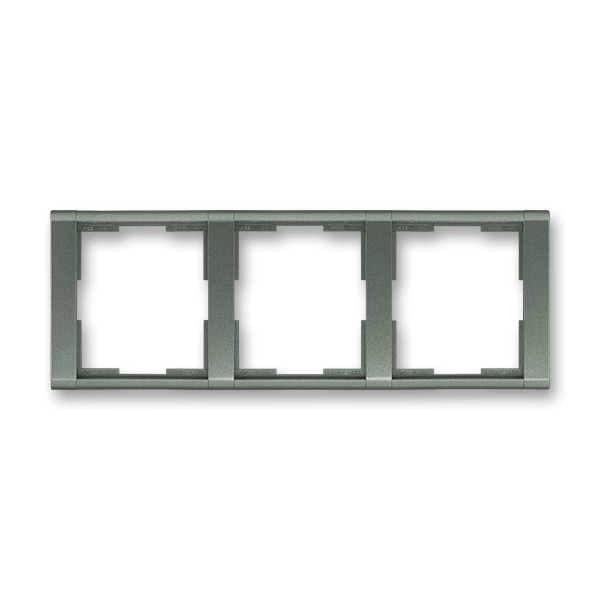 Rámeček pro elektroinstalační přístroje, trojnásobný vodorovný, Time®, antracitová