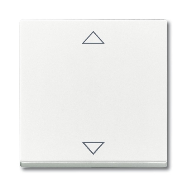 Kryt s krátkocestným ovladačem, s potiskem, Future® linear, Solo®, Solo® carat, studio bílá