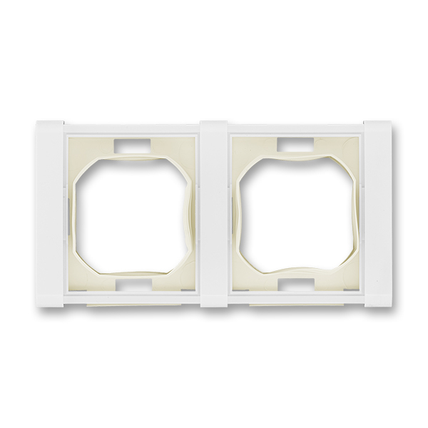 Rámeček pro elektroinstalační přístroje IP 44, dvojnásobný, Time®, bílá