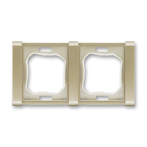 Rámeček pro elektroinstalační přístroje IP 44, dvojnásobný, Time®, šampaňská