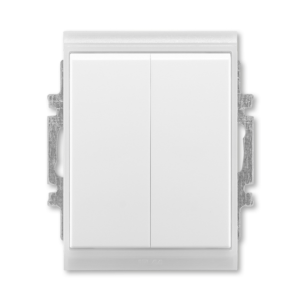 Přepínač sériový IP 44, zapuštěný, Time®, Element®, bílá / ledová bílá